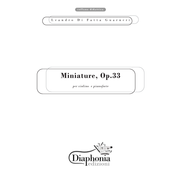MINIATURE, Op. 33 [DIGITALE]